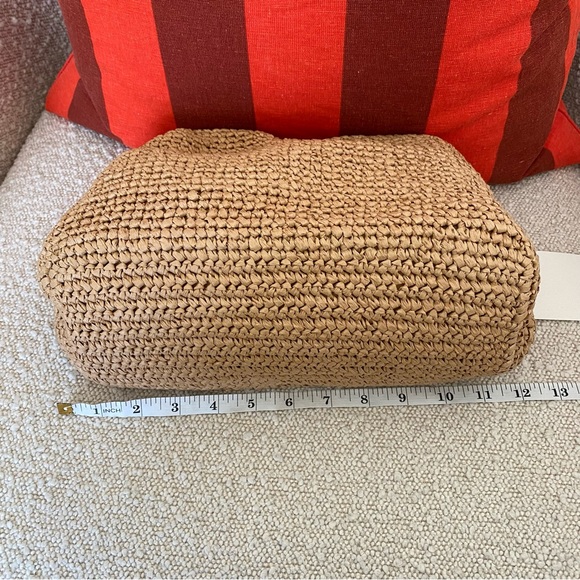 NWT COS Raffia Framed Clutch Bag in 'Beige' - Picture 10 of 11